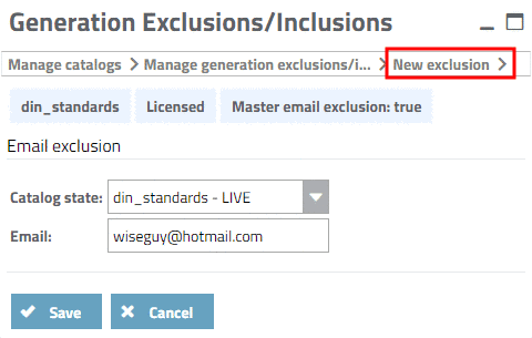 New exclusion