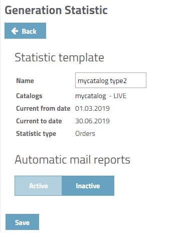 Statistic template: Automatic mail reports inactive