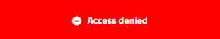 Respective rights missing -> Access denied